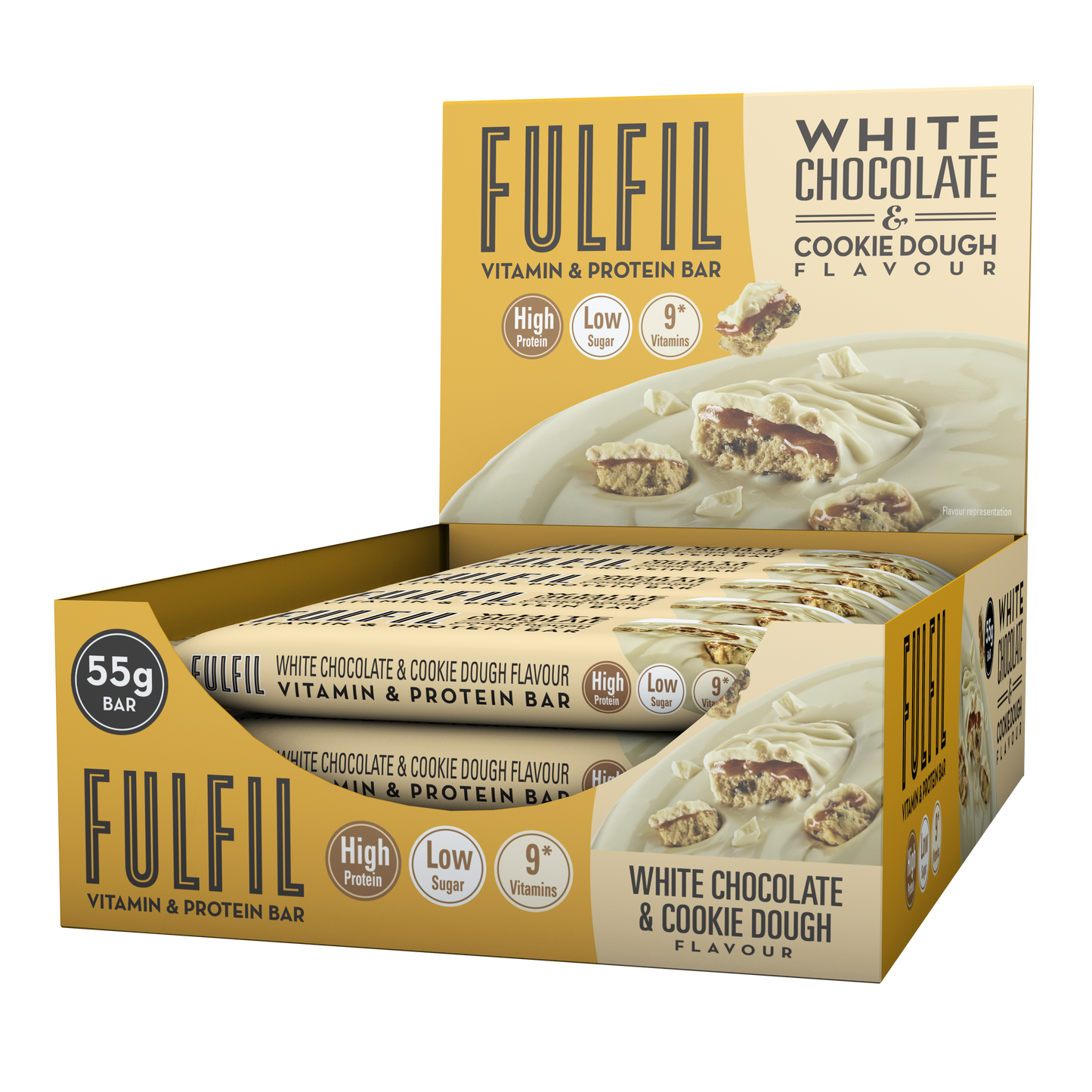 White Chocolate Cookie Protein Bar - 15x55g