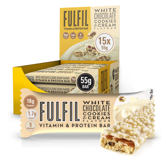 White Chocolate Cookies & Cream Protein Bar - 15x55g