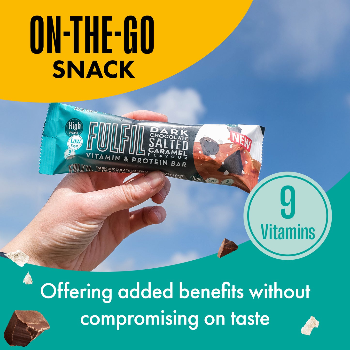 Dark Chocolate Salted Caramel Protein Bar - 15x55g